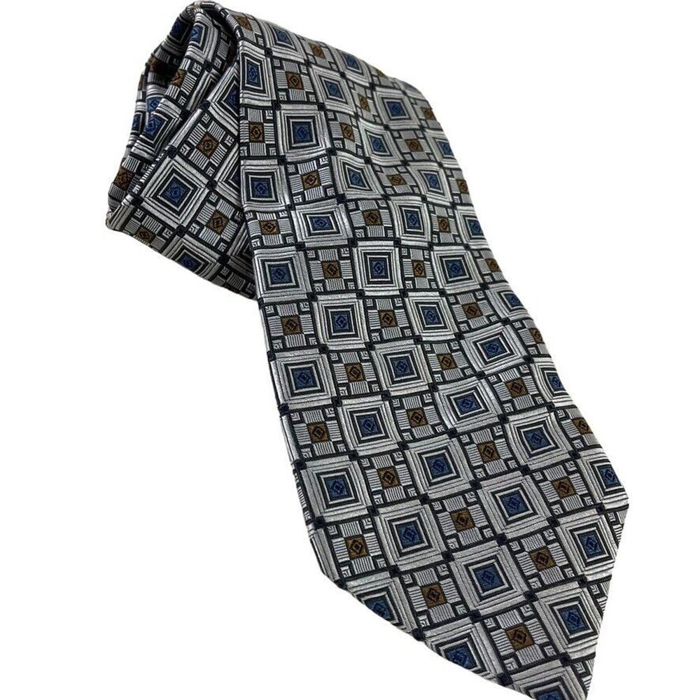 Jos Joseph A Bank Signature Collection Mens USA Made 100% Silk Tie Necktie 4"